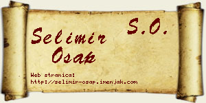 Selimir Ošap vizit kartica